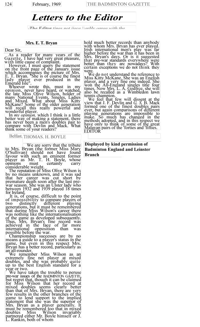 Letters to the Editor